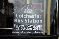 Colchester Bus Station Farewell Cavacade 28-10-2012