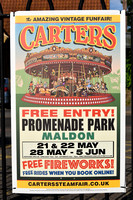 Carters Steam Fair arriving & setting up at Promenade Park Maldon May 2022
