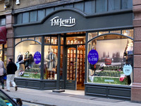 T.M.Lewin's shop window display in Cheltenham