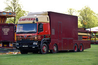 Carters Steam Fair arriving & setting up at Promenade Park Maldon May 2021